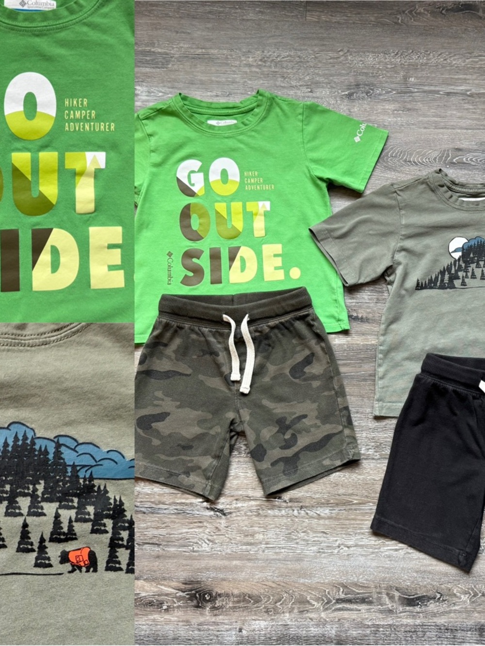 🐰 “Go Outside” Bundle • Graphic Tee & Matching Shorts Set • 4T/5T - Picture 3 of 13